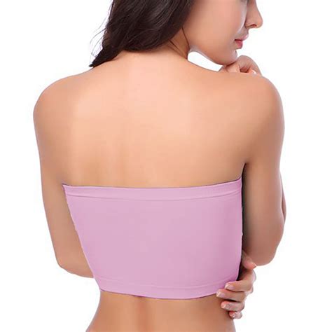 SOOMLON Strapless Bras for Women Push Up One Piece Bra Everyday Bra
