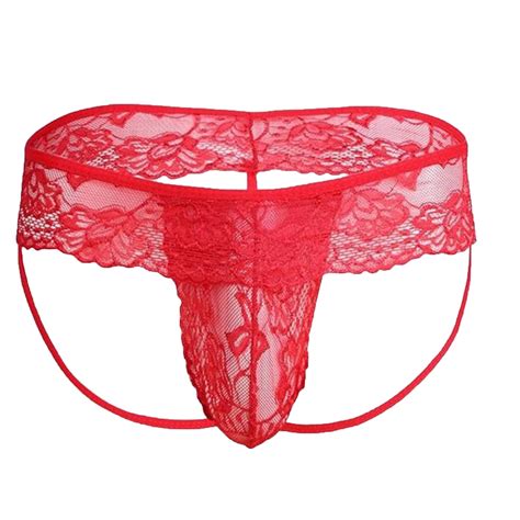 Mens Lace See Through G String Floral G Strings Underwear | Desertcart UAE