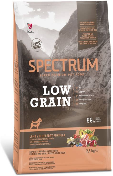 Купить Корм Spectrum low grain mini and small breed adult dog food lamb ...