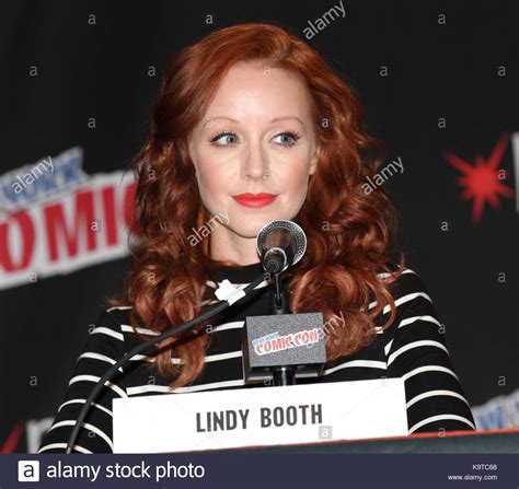 Lindy Booth. TNT's 'The Librarians' panel at Comic Con NYC Stock Photo ...