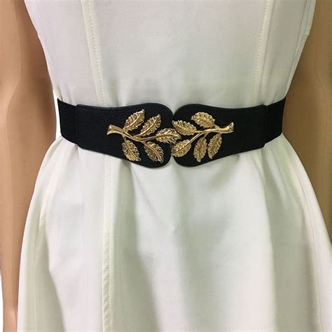 Women Belts Designers Slim Fashion Waist Belt Dress Access Thin Shiny ...