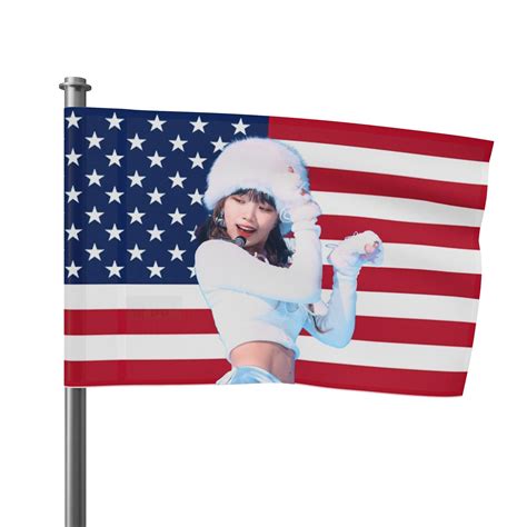 Le Sserafim Chaewon Snowbunny Flag Banner, Chaewon American Tapestry