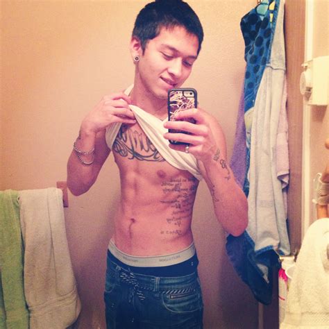 abs and tattoos.