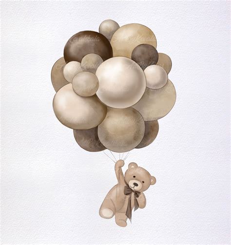 Teddy Bear Clipart Watercolor Bear PNG Baby Bear PNG Baby - Etsy UK