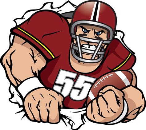 Cartoon Football Player Clipart - ClipArt Best