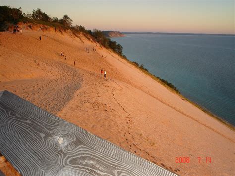 Beautiful lookout in Sleeping Bear Dunes in Northern Michigan near Traverse City, MI. Gorgeous ...