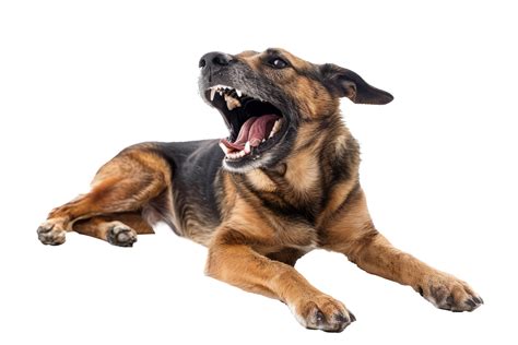aggressive dog barking  bared teeth  png