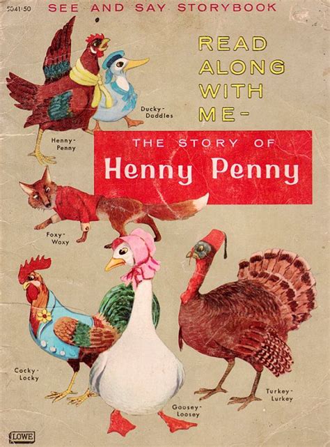 The Story of Henny Penny see and Say Storybook Illustrated | Etsy