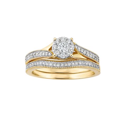 1/2 ct. tw. Diamond Wedding Set | Fred Meyer Jewelers