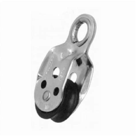 Riley Rope Pulley Block 25mm x 13mm Delrin Sheave in Stainless Steel