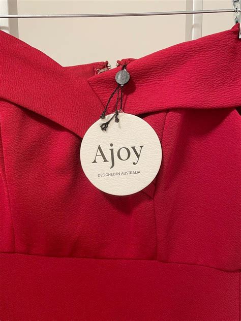 ajoy deep red  shoulder evening dress  bershka crotchet flare sleeves womens fashion