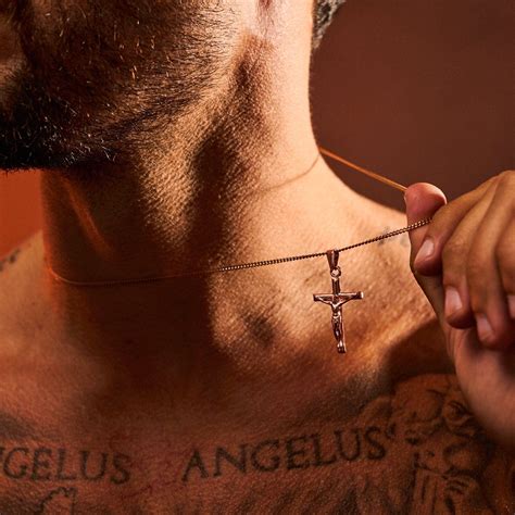 Crucifix Pendant & Chain | Rose Gold | CRAFTD London