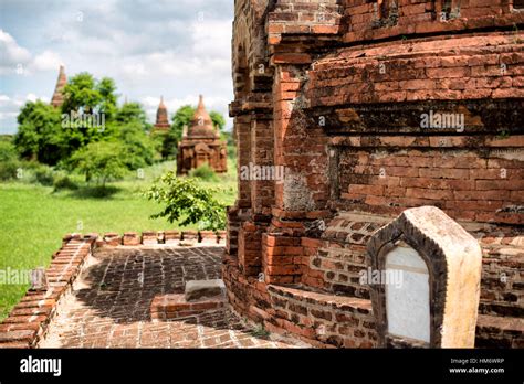 bagan myanmar ancient pagodas  temples dot  landscape