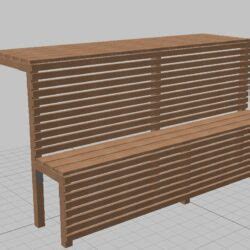 Полок из лиственницы - Чертежи, 3D Модели, Проекты, Конструкции из ...
