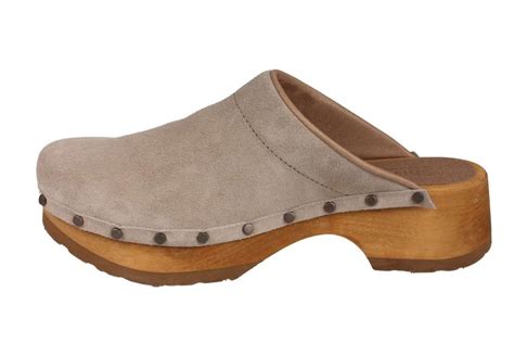 Sanita CHO Chunky Clogs in Beige Suede | Lotta from Stockholm