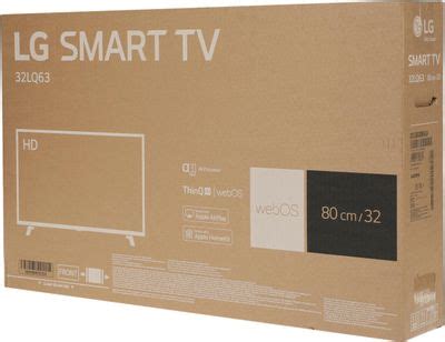 Характеристики 32" Телевизор LG 32LQ630B6LA.ARUB, HD, черный, СМАРТ ТВ ...