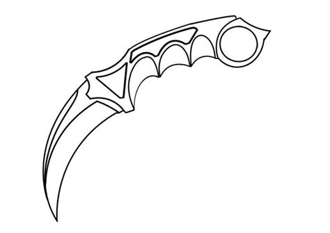 Karambit | Skizzen, Kunst skizzen, Ausmalen
