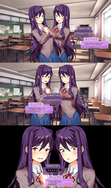 Fanon Yuri Vs Canon Yuri : r/DDLC