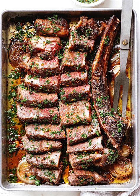 Garlic Herb Butter Steak Recipe in Oven – Oven Roasted Steak Recipe