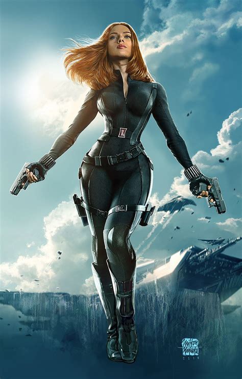 Black Widow Art by Milton Nakata | Super héros féminin, Super héros