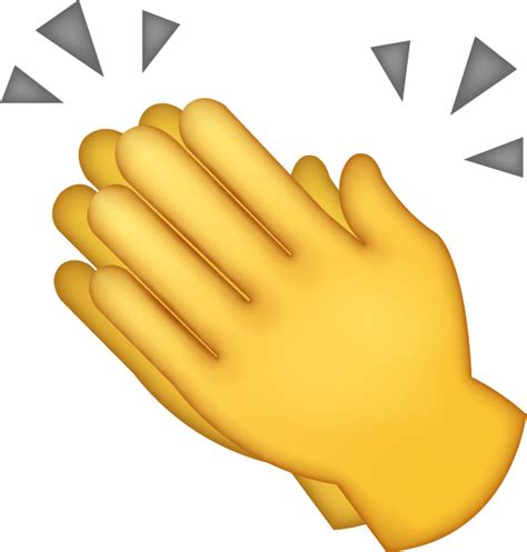 Clap Emoji Transparent Background Png on pnghq.com