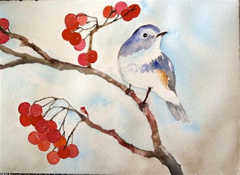 Easy Watercolor Birds at PaintingValley.com | Explore collection of ...