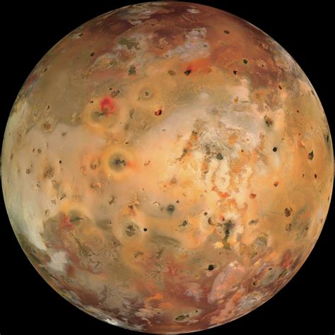 Io, volcanic satellite closest to planet Jupiter. High resolution image ...