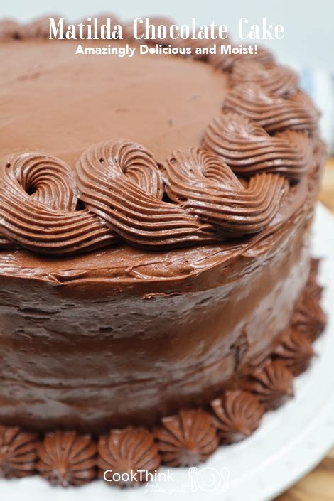 The Best Matilda Chocolate Cake - CookThink
