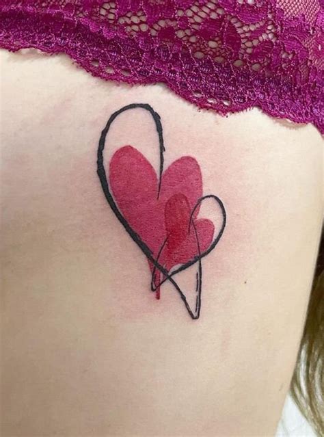 Abstract Heart Tattoo