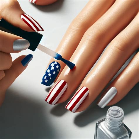 Struggling with Nail Art? Here's How to Perfect Classic American Flag ...