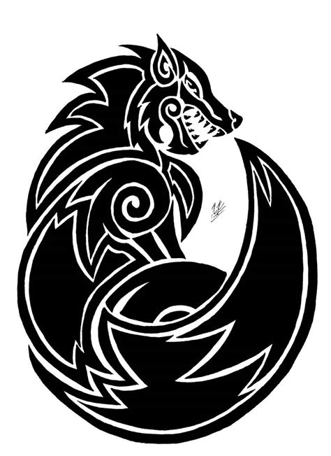 Fenrir tattoo Ver.2 by FenrirofChaos on DeviantArt