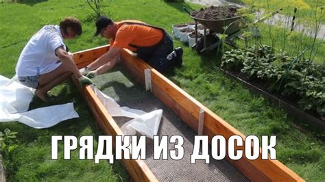 Высокие грядки из досок. Сад и огород. - YouTube