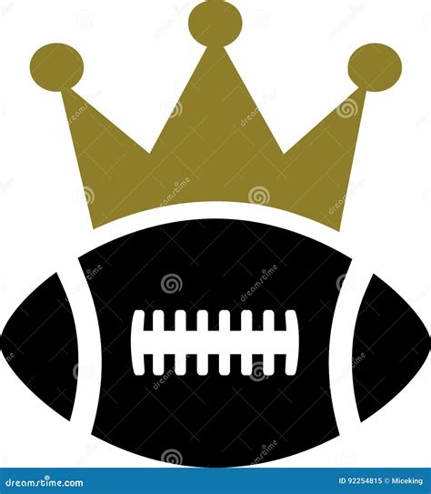 American Football Crown stock vector. Illustration of ball - 92254815