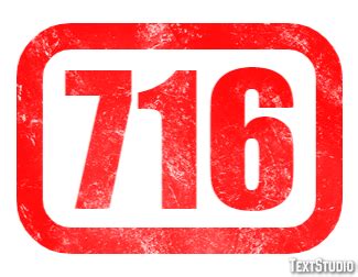 716 Text Effect and Logo Design Number