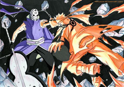 Tobi vs Naruto by emukcs on DeviantArt