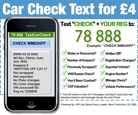 hpi check   car data textcarcheckcom