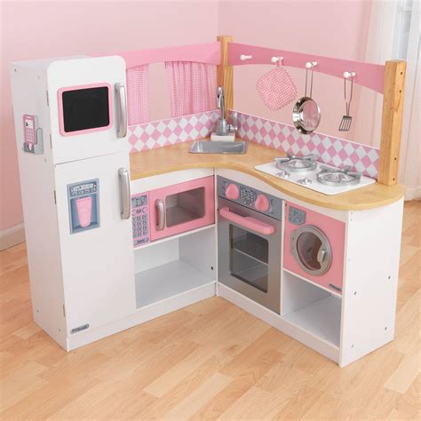 KidKraft Большая детская кухня из дерева "Изысканный уголок" (53185_KE ...