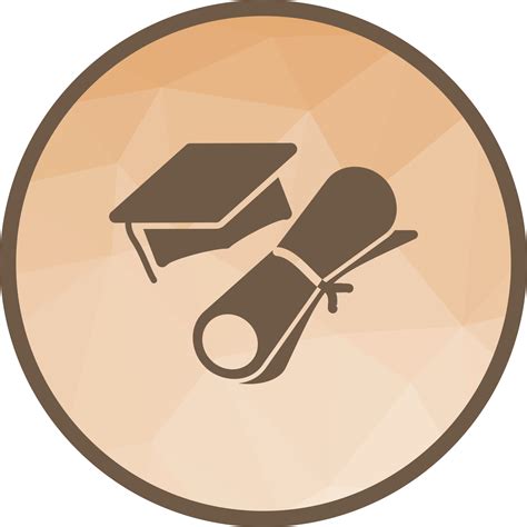Graduation Low Poly Background Icon 16717461 Vector Art at Vecteezy