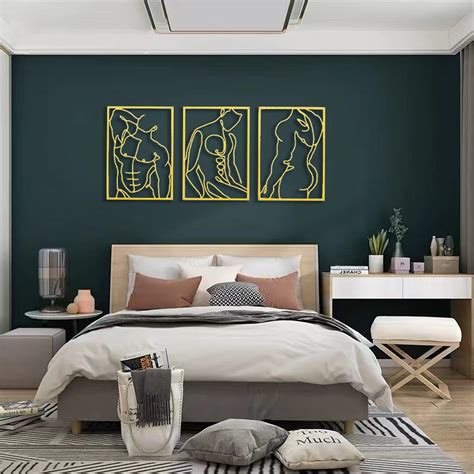 Amazon.com: SIETIOJI 3 Pcs Gold Wall Art Decor with Real Metal Wall Art