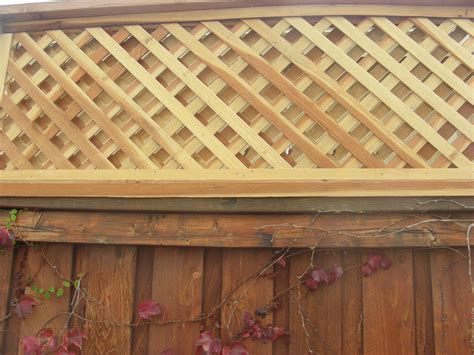 Custom Double Lattice Fence Topper