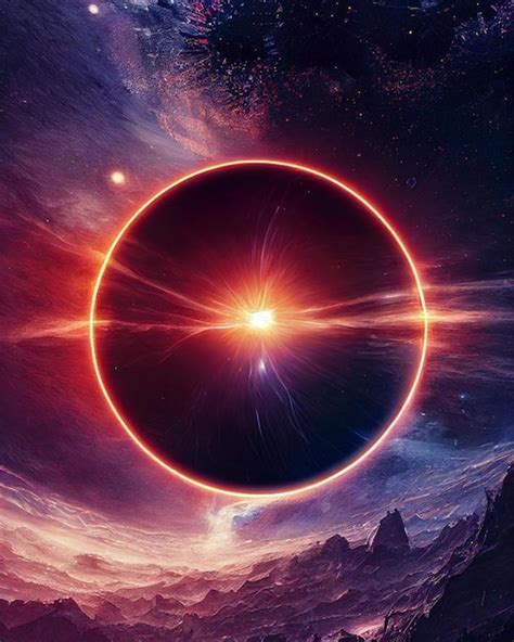 premium photo  space wallpaper   ring   center