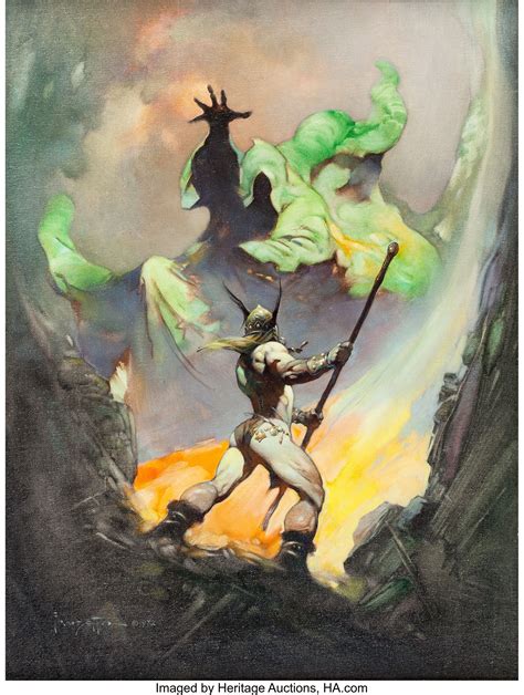 Frank Frazetta The Norseman Painting Original Art (1972).... | Lot