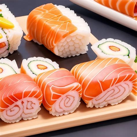 Premium AI Image | Sushi with fish