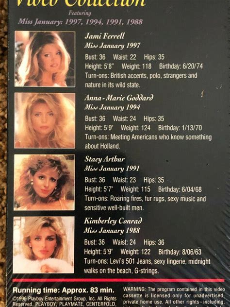 Playboy PLAYMATE PROFILE VIDEO COLLECTION. VHS Tape 1996. ANNA-MARIE