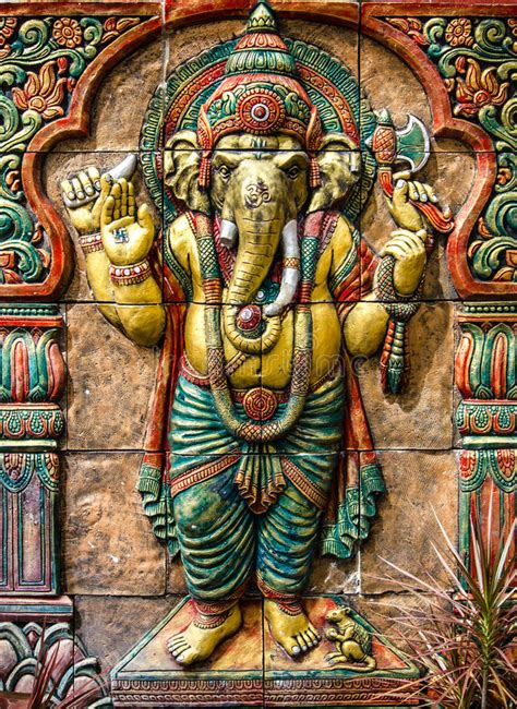 Индусский бог ganesha стоковое фото. изображение насчитывающей индия ...