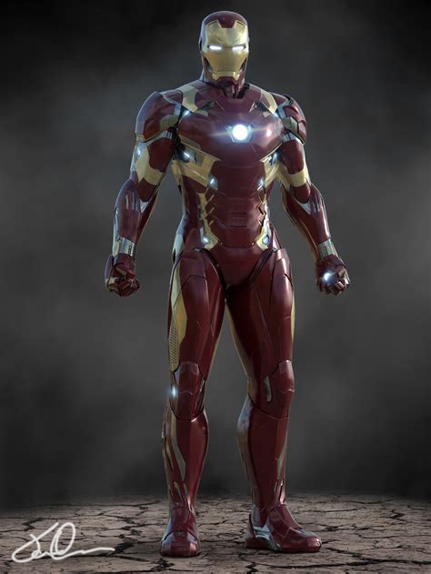 Iron Man Mark 46 - Captain America: Civil War Minecraft Skin
