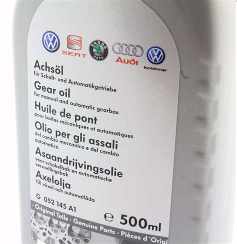 Aceite del Eje Original AUDI SEAT SKODA VOLKSWAGEN 0.5 Litro G052145A1 ...