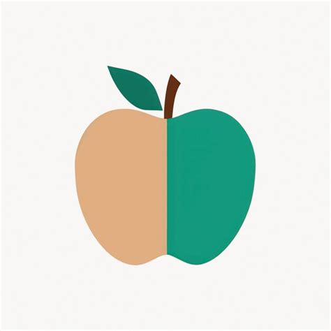 premium vector minimalist apple vector illustration