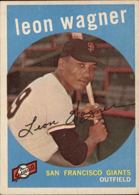 leon wagner baseball price guide leon wagner trading card  beckett