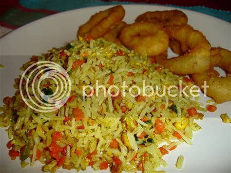 turmeric fried rice nasi goreng kunyit food     mmmh
